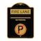 Signmission Fire Lane-No Parking W/ No Parking, Black & Gold Aluminum Sign, 18" x 24", BG-1824-24010 A-DES-BG-1824-24010 - alternate 1